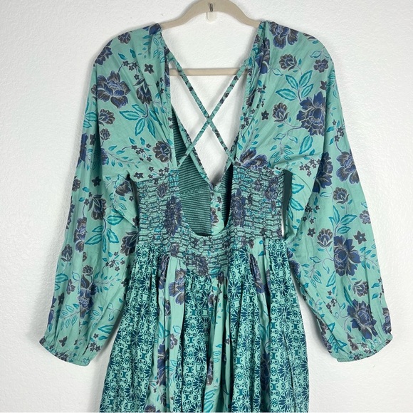 Free People A New Way Maxi Teal Combo Size S - Picture 6 of 11